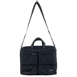VAIO Sony black nylon shoulder crossbody messenger laptop bag briefcase